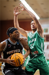 Európsky pohár FIBA: BC Prievidza - BC Balkan Botevgrad 83:59 (Foto: Vladimír Králik)