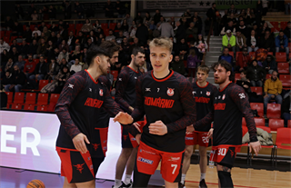 16. kolo TIPOS SBL: BC Prievidza - BC Komárno 104:102 (Ladislav Szibilla)