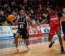 16. kolo TIPOS SBL: BC Prievidza - BC Komárno 104:102 (Vladimír Králik)