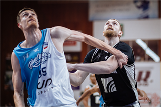 3. zápas štvrťfinále Tipos SBL: BC Prievidza - Nitra Blue Wings 74:77 (Vladimír Králik)
