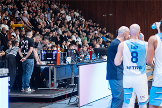 3. zápas štvrťfinále Tipos SBL: BC Prievidza - Nitra Blue Wings 74:77 (Vladimír Králik)
