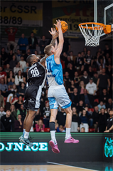 3. zápas štvrťfinále Tipos SBL: BC Prievidza - Nitra Blue Wings 74:77 (Vladimír Králik)