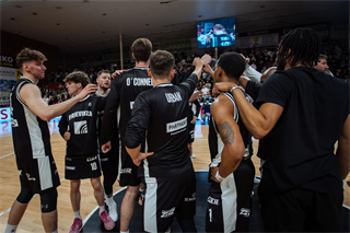 5. zápas štvrťfinále Tipos SBL: BC Prievidza - Nitra Blue Wings 84:87 (Vladimír Králik)	