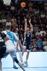 5. zápas štvrťfinále Tipos SBL: BC Prievidza - Nitra Blue Wings 84:87 (Vladimír Králik)	