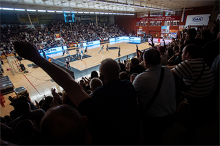 5. zápas štvrťfinále Tipos SBL: BC Prievidza - Nitra Blue Wings 84:87 (Vladimír Králik)	