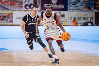Dohrávka 1. kola TIPOS SBL: BC Prievidza - BC Komárno 69:68 (Vladimír Králik)