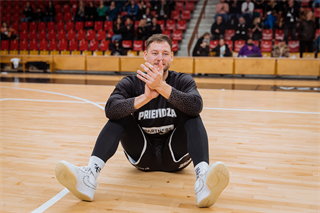 Dohrávka 1. kola TIPOS SBL: BC Prievidza - BC Komárno 69:68 (Vladimír Králik)