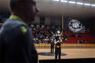 Predohrávka 13. kola TIPOS SBL: BC Prievidza - Spišskí Rytieri 104:99 (Vladimír Králik)