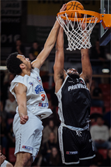 Predohrávka 13. kola TIPOS SBL: BC Prievidza - Spišskí Rytieri 104:99 (Vladimír Králik)