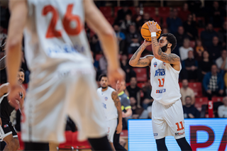 Predohrávka 13. kola TIPOS SBL: BC Prievidza - Spišskí Rytieri 104:99 (Vladimír Králik)