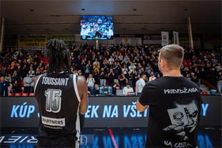 Predohrávka 13. kola TIPOS SBL: BC Prievidza - Spišskí Rytieri 104:99 (Vladimír Králik)