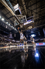Európsky pohár FIBA: PAOK Solún - BC Prievidza 101:70 (Dávid Bakos)