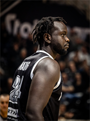 Európsky pohár FIBA: PAOK Solún - BC Prievidza 101:70 (Dávid Bakos)