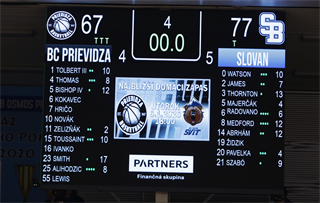 17. kolo TIPOS SBL: BC Prievidza : Slovan Bratislava 67:77 (Ladislav Szibilla)