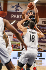Európsky pohár FIBA: BC Prievidza - PAOK Solún 67:87 (Michal Huba)