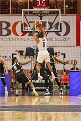 Európsky pohár FIBA: BC Prievidza - PAOK Solún 67:87 (Michal Huba)