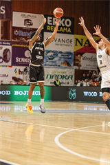 Európsky pohár FIBA: BC Prievidza - PAOK Solún 67:87 (Michal Huba)