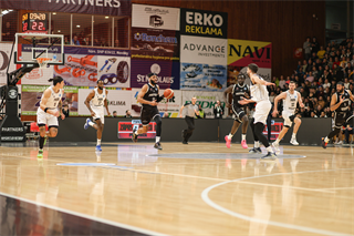 Európsky pohár FIBA: BC Prievidza - PAOK Solún 67:87 (Michal Huba)