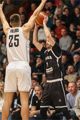 Európsky pohár FIBA: BC Prievidza - PAOK Solún 67:87 (Michal Huba)