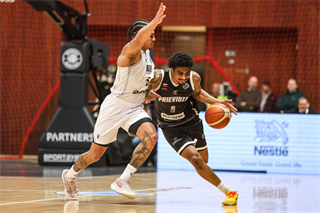 Európsky pohár FIBA: BC Prievidza - PAOK Solún 67:87 (Michal Huba)