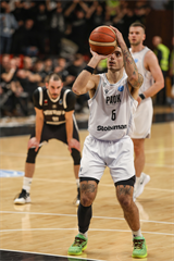 Európsky pohár FIBA: BC Prievidza - PAOK Solún 67:87 (Michal Huba)