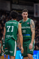 25. kolo TIPOS SBL: BC Prievidza - MBK Handlová 99:68 (Vladimír Králik)
