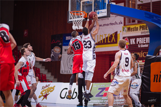 23. kolo Eurovia SBL: BC Prievidza - PP & TV Raj Žilina 108:82