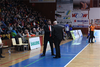 36. kolo Eurovia SBL: BC Prievidza - VŠEMvs Karlovka Bratislava 78:65 (foto:  Samuel Alexander Petráš)