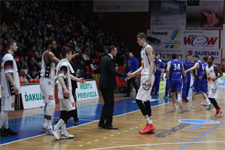 36. kolo Eurovia SBL: BC Prievidza - VŠEMvs Karlovka Bratislava 78:65 (foto:  Samuel Alexander Petráš)