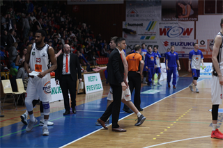36. kolo Eurovia SBL: BC Prievidza - VŠEMvs Karlovka Bratislava 78:65 (foto:  Samuel Alexander Petráš)