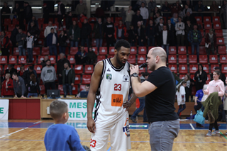 36. kolo Eurovia SBL: BC Prievidza - VŠEMvs Karlovka Bratislava 78:65 (foto:  Samuel Alexander Petráš)