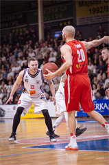 1. zápas play off Eurovia SBL: BC Prievidza - MBK Rieker Com-Therm Komárno 71:78 (foto: Vladimír Králik)
