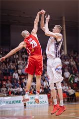 1. zápas play off Eurovia SBL: BC Prievidza - MBK Rieker Com-Therm Komárno 71:78 (foto: Vladimír Králik)