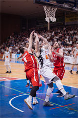 1. zápas play off Eurovia SBL: BC Prievidza - MBK Rieker Com-Therm Komárno 71:78 (foto: Vladimír Králik)