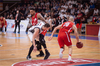 1. zápas play off Eurovia SBL: BC Prievidza - MBK Rieker Com-Therm Komárno 71:78 (foto: Vladimír Králik)