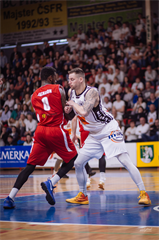 3. zápas play off Eurovia SBL: BC Prievidza - MBK Rieker Com-Therm Komárno 74:80 (foto: Vladimír Králik)