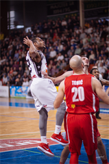 3. zápas play off Eurovia SBL: BC Prievidza - MBK Rieker Com-Therm Komárno 74:80 (foto: Vladimír Králik)