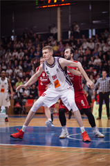 3. zápas play off Eurovia SBL: BC Prievidza - MBK Rieker Com-Therm Komárno 74:80 (foto: Vladimír Králik)