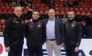 1. zápas štvrťfinále Niké SBL: BC Prievidza - Inter Bratislava 88:84 (foto: Ladislav Szibilla)	