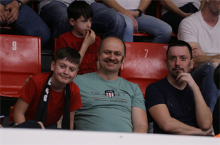 1. zápas štvrťfinále Niké SBL: BC Prievidza - Inter Bratislava 88:84 (foto: Ladislav Szibilla)	
