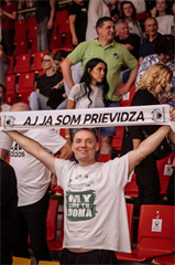 1. štvrťfinále Niké SBL: BC Prievidza - Inter Bratislava 88:84 (foto: Vladimír Králik)	