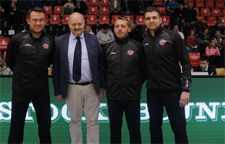 5. zápas štvrťfinále Niké SBL: BC Prievidza - Inter Bratislava 79:78 (foto: Ladislav Szibilla)	