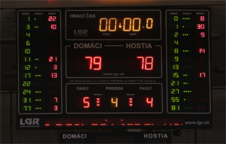 5. zápas štvrťfinále Niké SBL: BC Prievidza - Inter Bratislava 79:78 (foto: Ladislav Szibilla)	