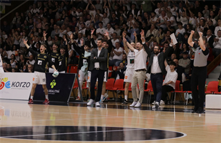1. zápas semifinále Niké SBL: BC Prievidza - Spišskí Rytieri 81:83 (foto: Ladislav Szibilla)	