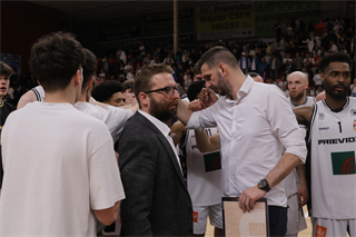 1. zápas semifinále Niké SBL: BC Prievidza - Spišskí Rytieri 81:83 (foto: Ladislav Szibilla)	