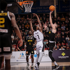 5. zápas štvrťfinále Niké SBL: BC Prievidza - Inter Bratislava 79:78 (foto: Vladimír Králik)	