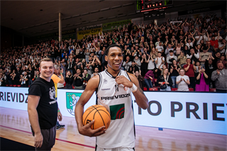 5. zápas štvrťfinále Niké SBL: BC Prievidza - Inter Bratislava 79:78 (foto: Vladimír Králik)	
