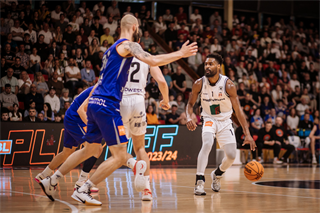 3. semifinále Niké SBL: BC Prievidza - Spišskí Rytieri 102:89 (foto: Vladimír Králik)	
