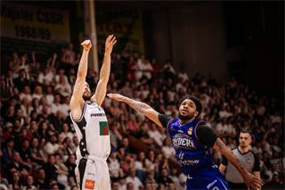 3. semifinále Niké SBL: BC Prievidza - Spišskí Rytieri 102:89 (foto: Vladimír Králik)	