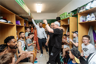 3. semifinále Niké SBL: BC Prievidza - Spišskí Rytieri 102:89 (foto: Vladimír Králik)	